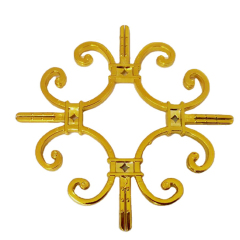decorative double glazing 9*5.5 georgian bar flower golden sliver