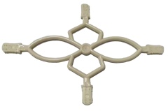 #6 UV proof georgian bar decorative plastic georgian flower for double glazing