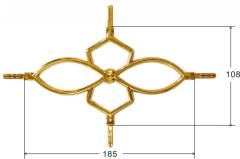 #6 UV proof georgian bar decorative plastic georgian flower for double glazing