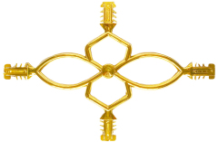 #6 UV proof georgian bar decorative plastic georgian flower for double glazing