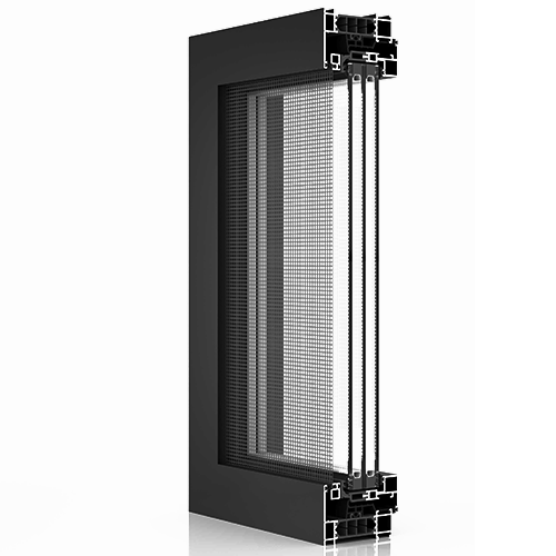 Sash-concealed Tilt & Turn window with fly screen