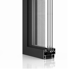 Sash-concealed Tilt & Turn window with fly screen