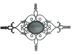 #3 UV proof georgian bar decorative plastic georgian flower for double glazing