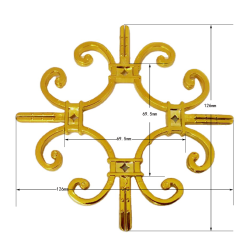 #1 UV proof georgian bar decorative plastic georgian flower for double glazing