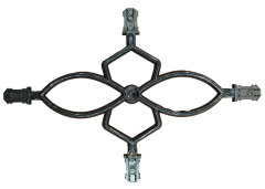 #6 UV proof georgian bar decorative plastic georgian flower for double glazing