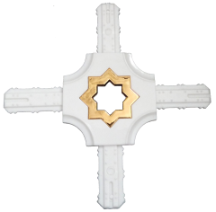 #8 UV proof georgian bar decorative plastic georgian flower for double glazing