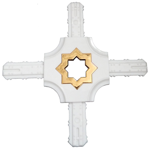 #8 UV proof georgian bar decorative plastic georgian flower for double glazing