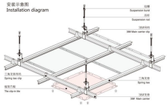 concealed grid square panel ceiling