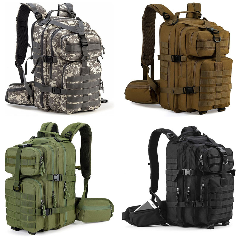 35L Camping Backpack Waterproof Trekking Fishing Hunting Bag Military  Tactical Army Molle Climbing Rucksack Outdoor Bags mochila