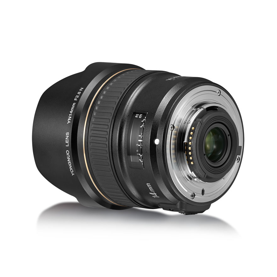 YN14mm F2.8N For Nikon F Mount Camera, Auto Focus, Full Frame, Ultra-Wide  Angle Prime Lens