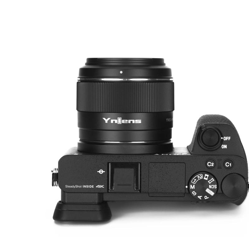  YONGNUO YN50mm F1.8S Lens, 50mm F1.8 Larege Aperture, APS-C  Standard Prime E-Mount, Auto Manual Focus AF MF USB for Sony Cameras Black  : Electronics