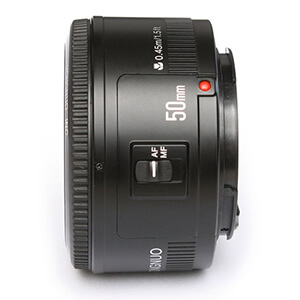 YONGNUO YN50mm F1.8 For Canon EF Mount Camera, Auto Focus, Full