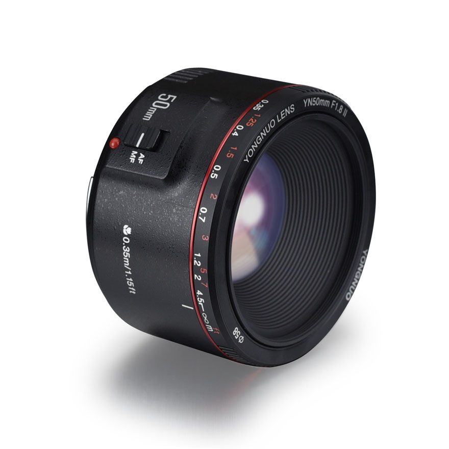 YN50mm F1.8 II For Canon EF Mount Camera, Auto Focus, Full Frame, Standard  Prime Lens