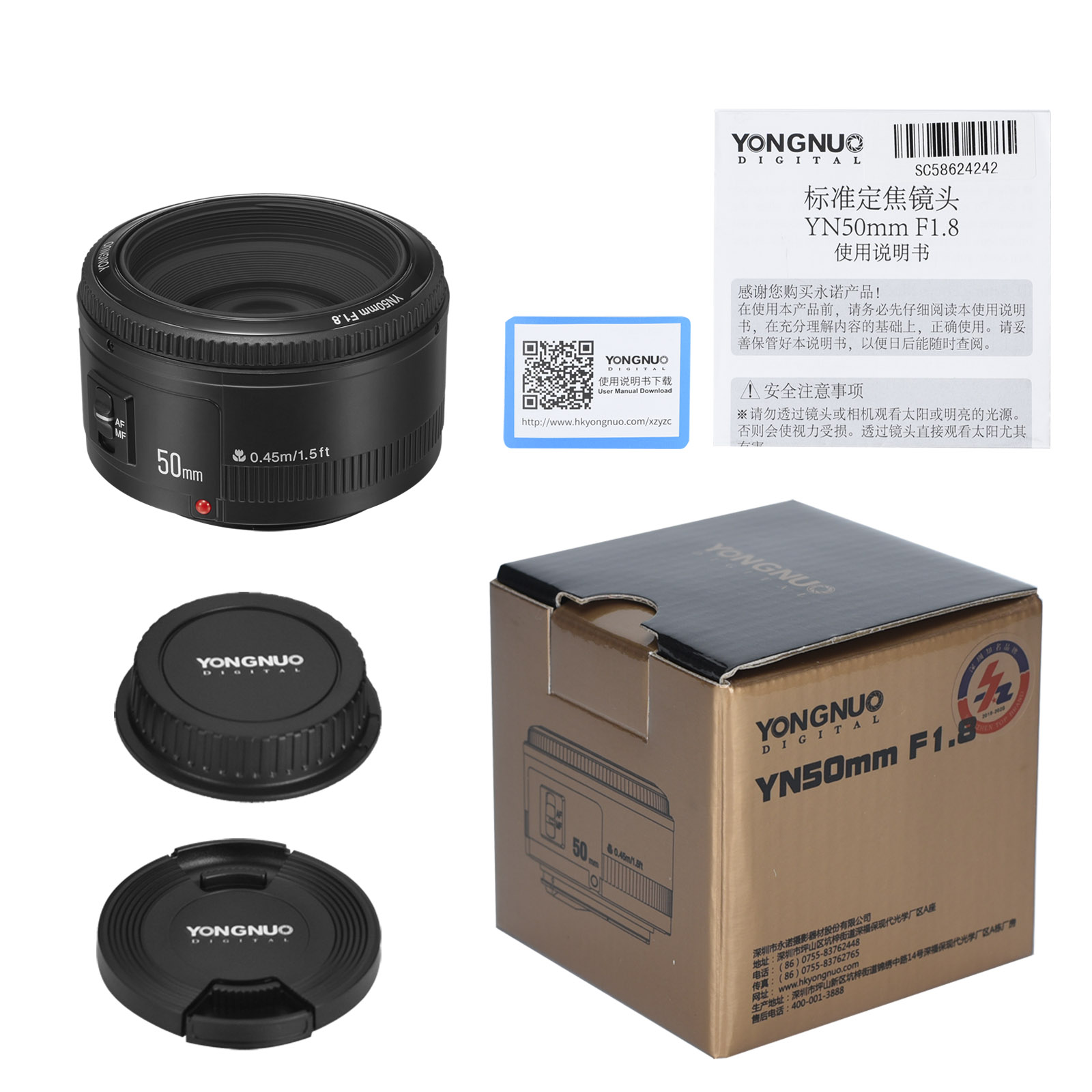 50mm 1.8 yongnuo hot sale