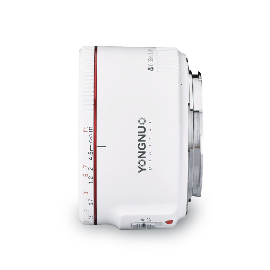 YN50mm F1.8 II For Canon EF Mount Camera, Auto Focus, Full Frame, Standard Prime Lens.White Shell.