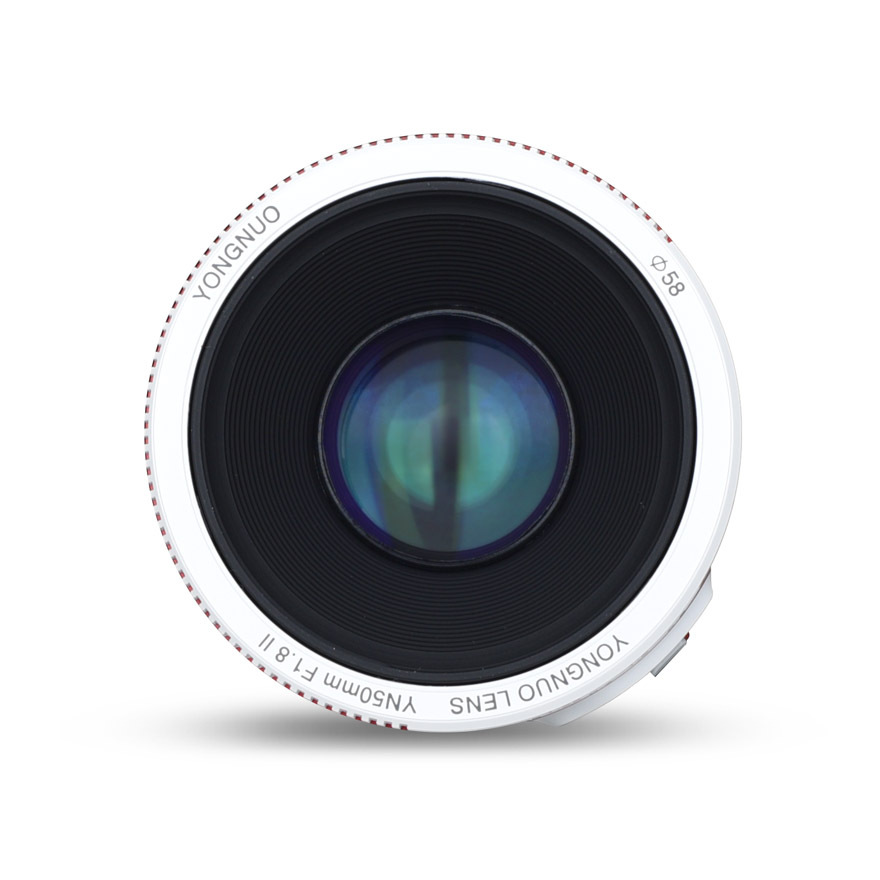 YN50mm F1.8 II For Canon EF Mount Camera, Auto Focus, Full Frame, Standard Prime Lens.White Shell.