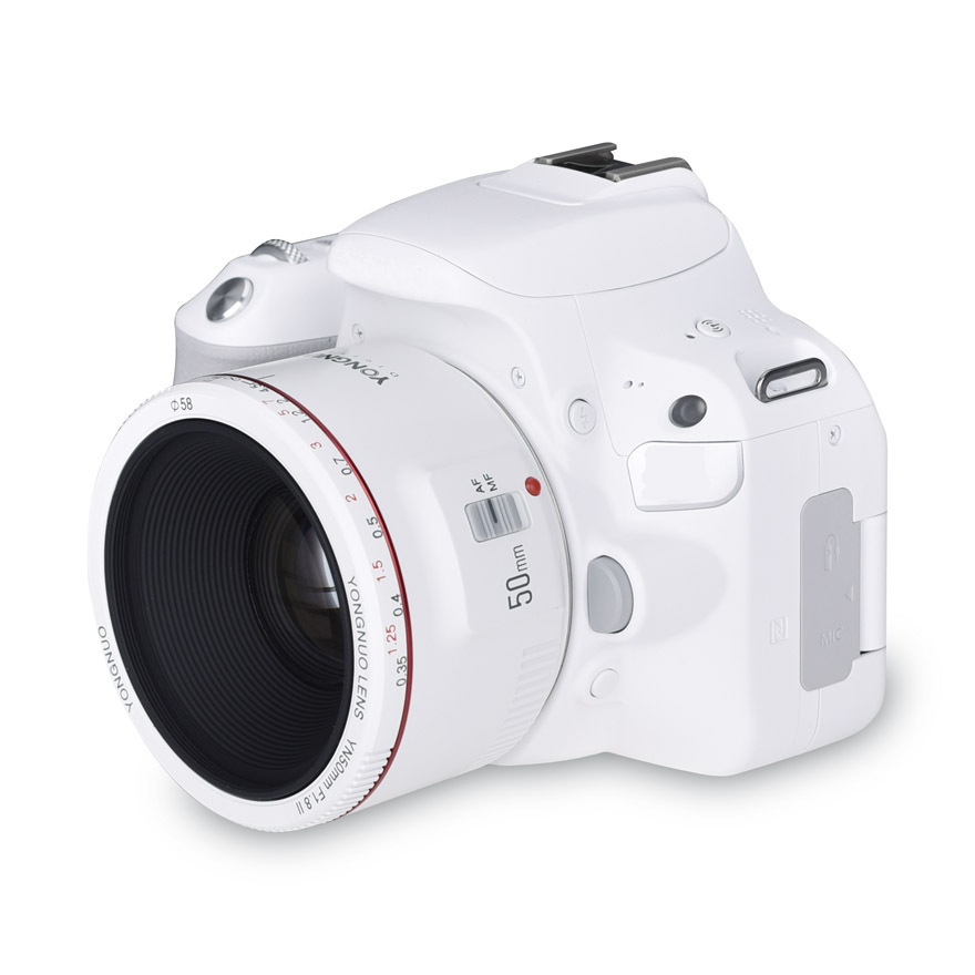 YN50mm F1.8 II For Canon EF Mount Camera, Auto Focus, Full Frame, Standard Prime Lens.White Shell.