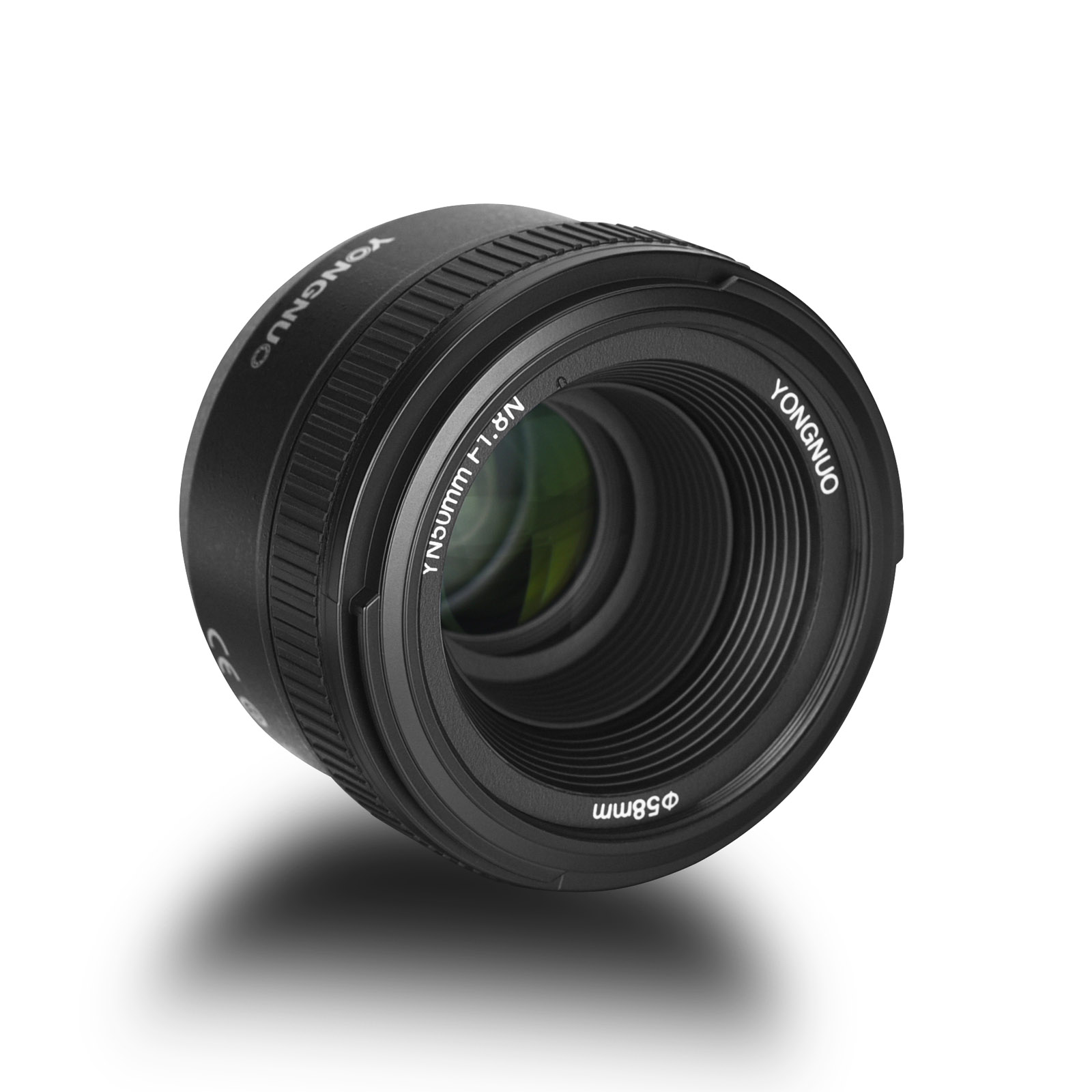 YONGNUO YN50mm F1.8N For Nikon F Mount Camera, Auto Focus, Full