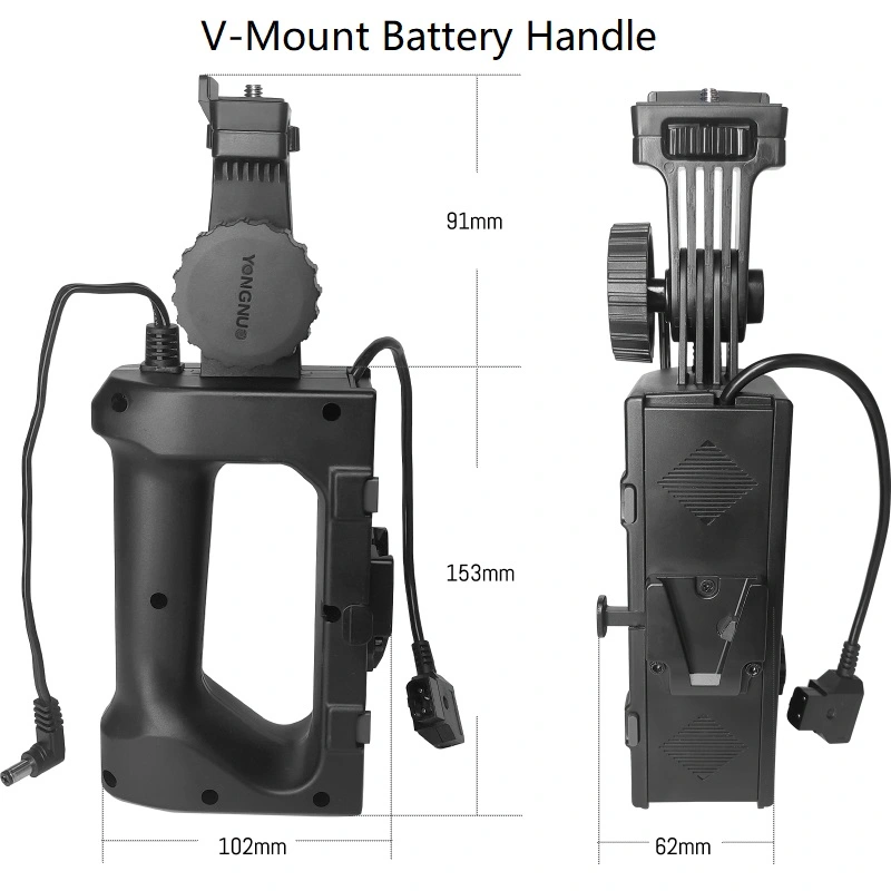 NP-F, V Mount Battery Handle for YNLUX100, YNLUX100 PRO, YNLUX200