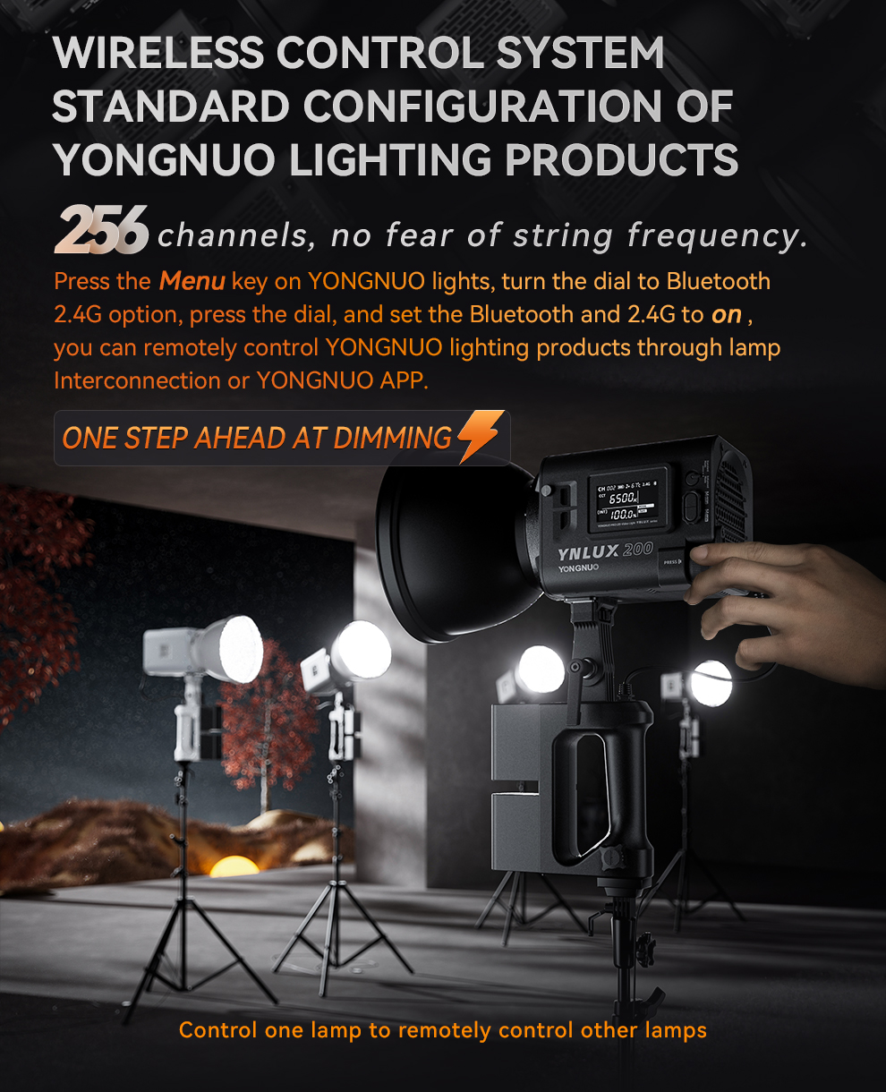 YONGNUO YNLUX200, 200W Bi-Color Bowens Mount Handheld Video Light