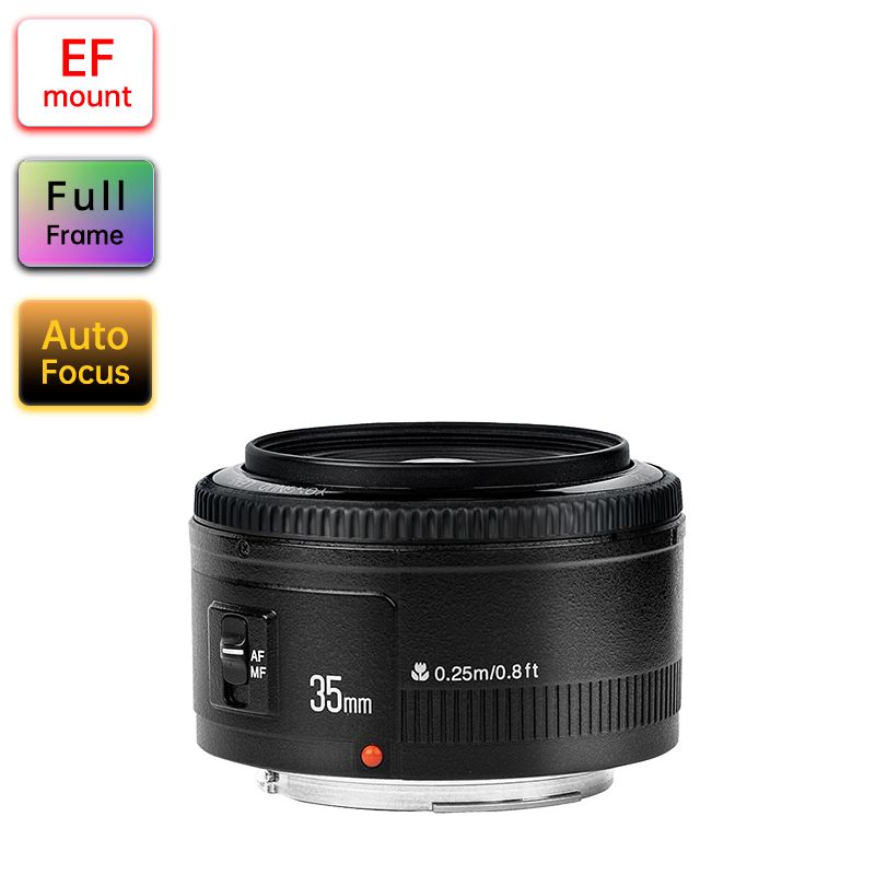 YONGNUO YN35mm F2 For Canon EF Mount Camera, Auto Focus, Full Frame ...