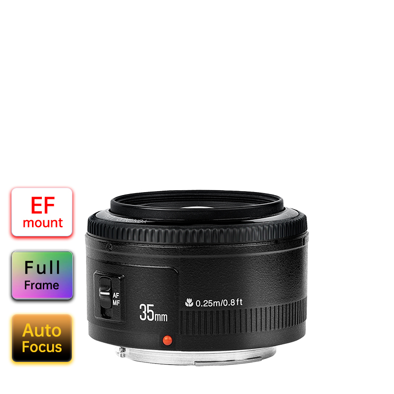 YN35mm F2 For Canon EF Mount Camera, Auto Focus, Full Frame, Wide-Angle Prime Lens
