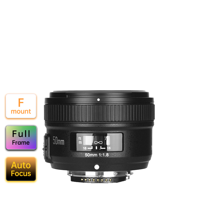 YN50mm F1.8N For Nikon F Mount Camera, Auto Focus, Full Frame, Standard Prime Lens