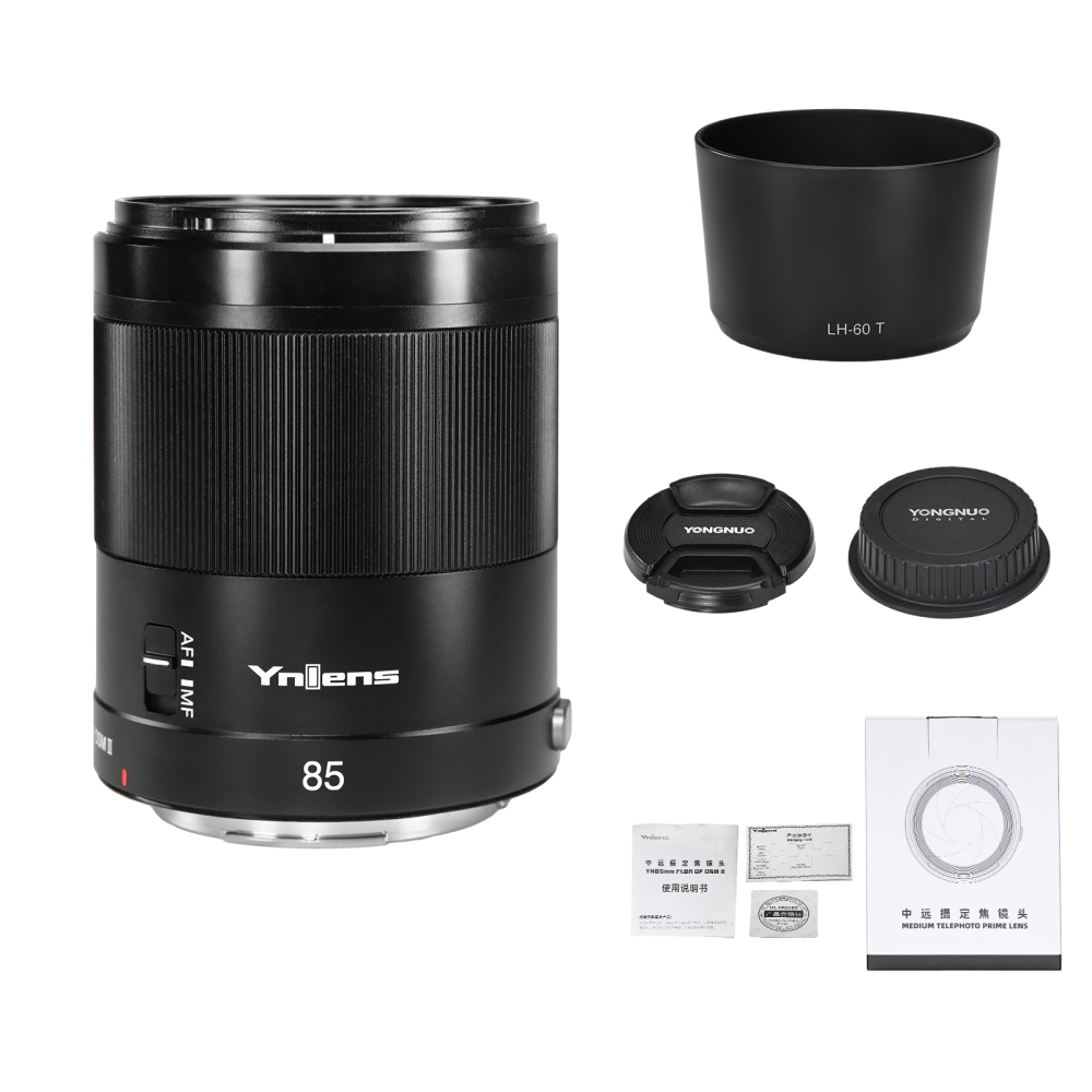 YN85mm F1.8R DF DSM II for RF Mount Camera, Full Frame, Auto Focus, Medium Prime Lens, Suit for EOS R RP R3 R5 R5C R6 R6II R7 R8 R10 R50 R100