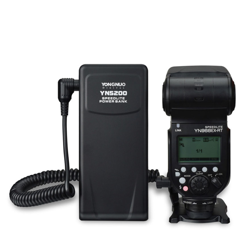 YN5200 portable power supply, power bank for YONGNUO camera flash