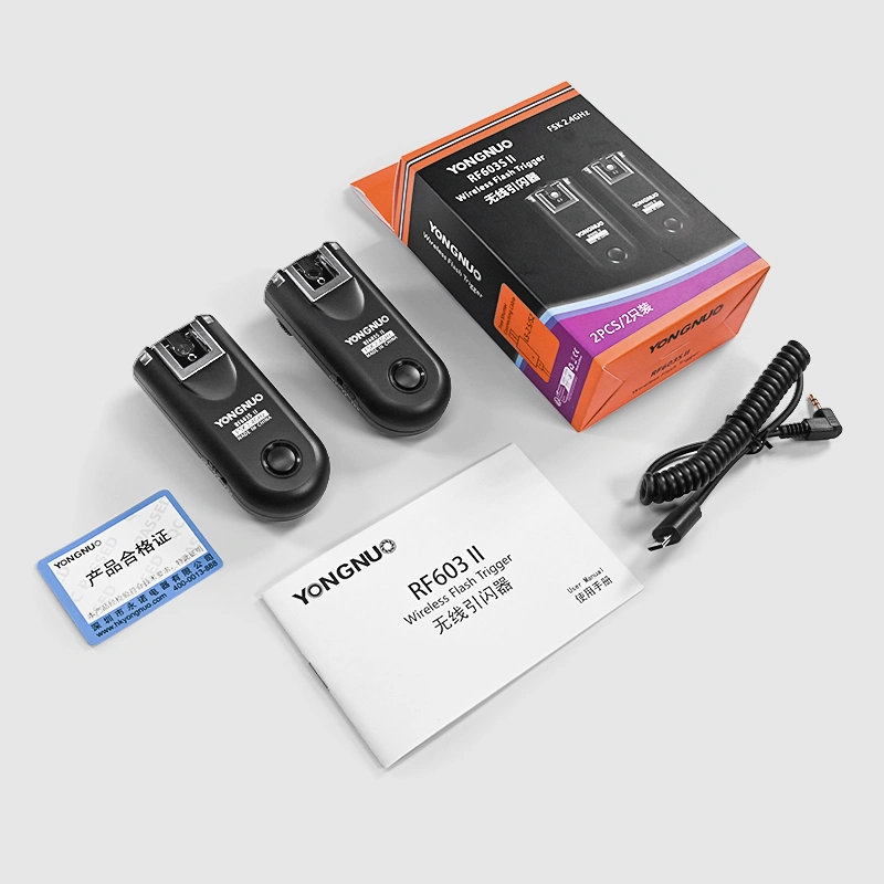 RF603 II Manual Flash Trigger For Canon/Nikon/Sony Cameras，Wireless Flash  Trigger, Speedlite Transmitter，Compatible with all flashes and cameras that 