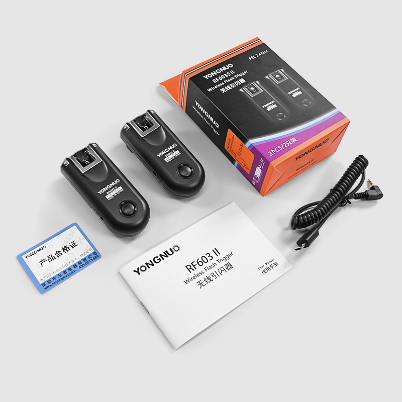 RF603 II Manual Flash Trigger For Canon/Nikon/Sony Cameras