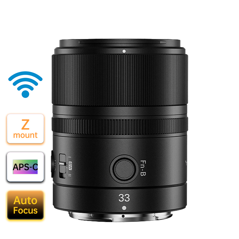 YONGNUO 33mm f/1.4 APS-C Lens for Sony/Nikon/Fuji Camera，Auto Focus，Large Aperture，with Remote Control