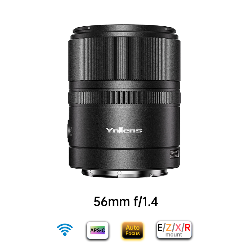 YONGNUO 56mm f/1.4 APS-C Lens for Sony/Nikon/Fuji Camera，Auto Focus，Large Aperture，with Remote Control
