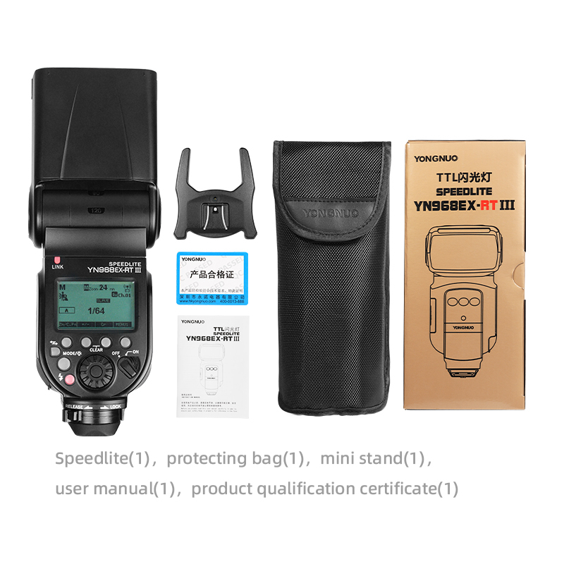 YN968EX-RT III GN60 TTL HSS Flash For Canon Camera