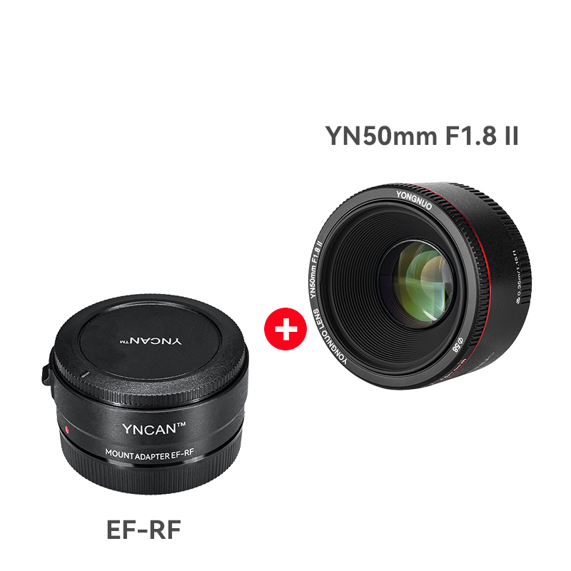 YNCAN Mount Adapter EF-EOS R, EF mount to RF mount, Auto Focus