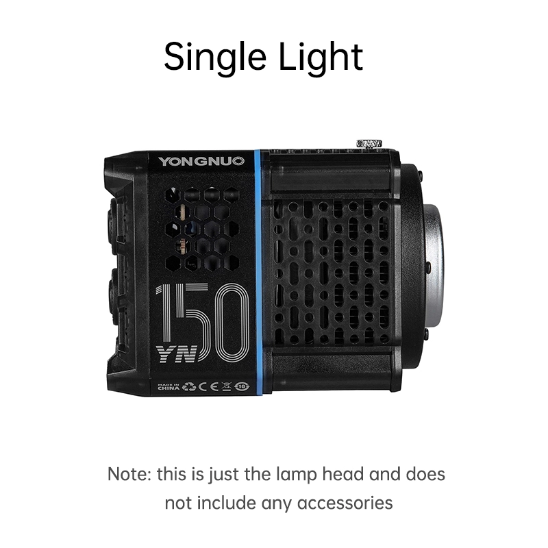YN150，150W Handheld Bi-Color Video Light, mini Bowens Mount ,  2700K~6500K, Remote Control Mobile APP