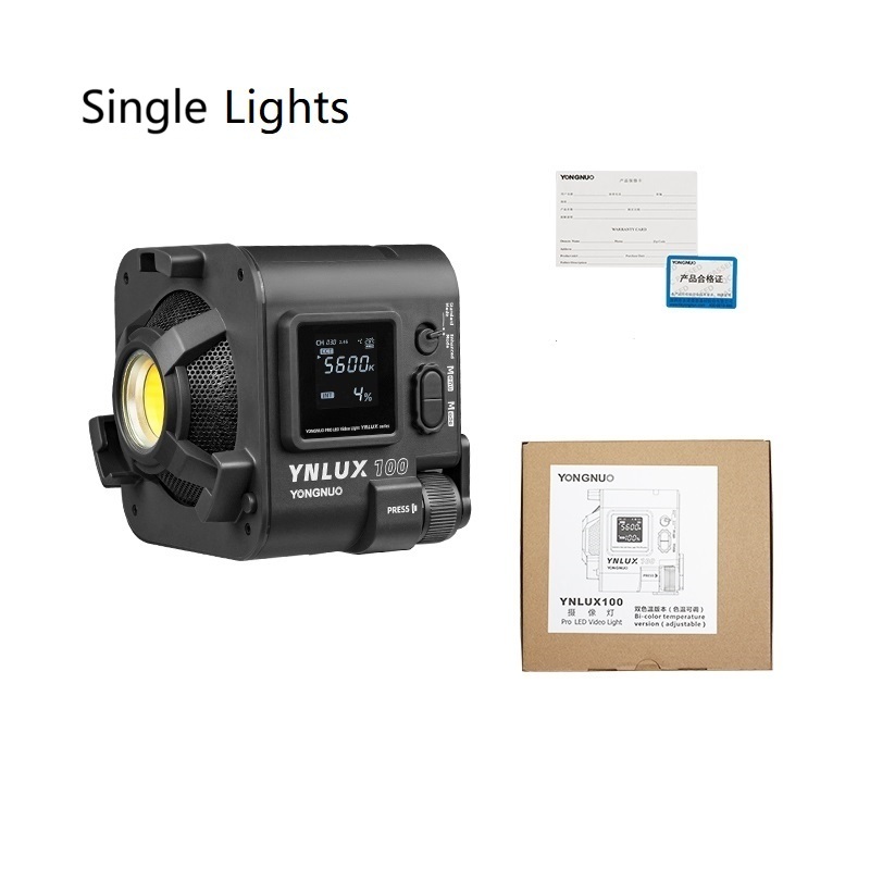 YNLUX100, 100W 3200-5600K Bi-Color Bowens Mount Handheld Video Light