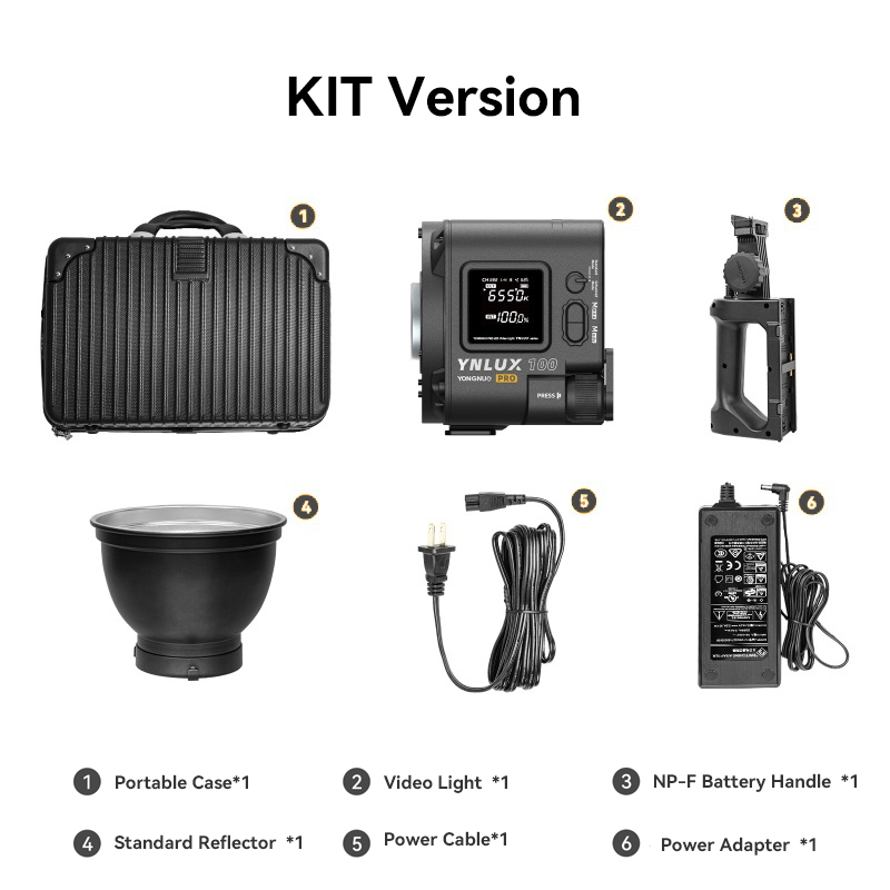 YONGNUO YNLUX100 PRO, 120W Bi-Color Bowens Mount Handheld Video Light