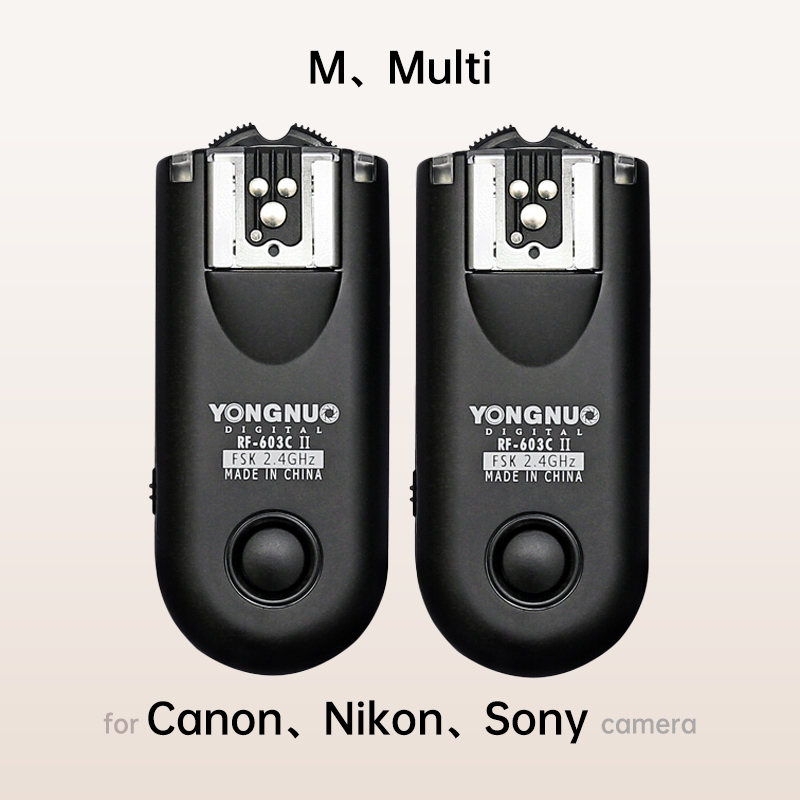 RF603 II Manual Flash Trigger For Canon/Nikon/Sony Cameras