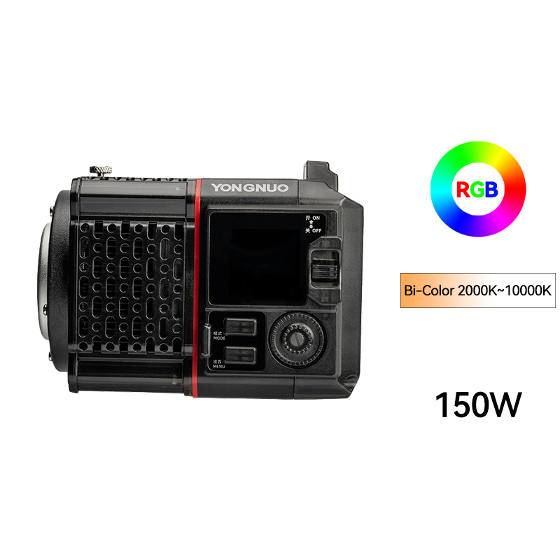 YN150 Single Light，150W Handheld Video Light, mini Bowens Mount , With a Wide Variety of Accessories.