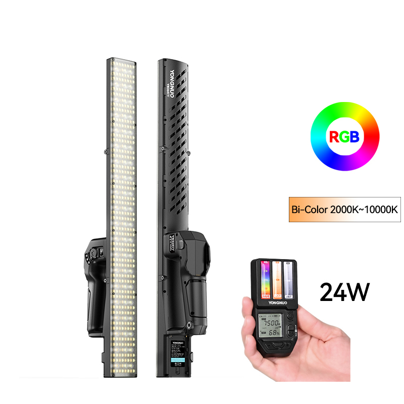YN360 IV，LED Video Light，Ice Light 2.4G Remote Control Touch RGB Full Color CRI 95+ App Support 2000K-10000K Bi-Color Temperature