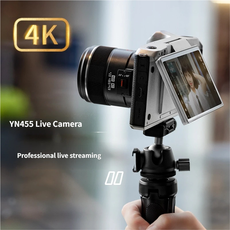 YN455 4K Smart Live Camera, 4K 20M UHD, M4/3 Mount, Android System