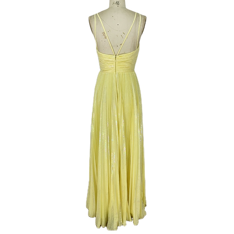 2022 new design cheap v neck backless ruffles floor length long white ladies prom dresses
