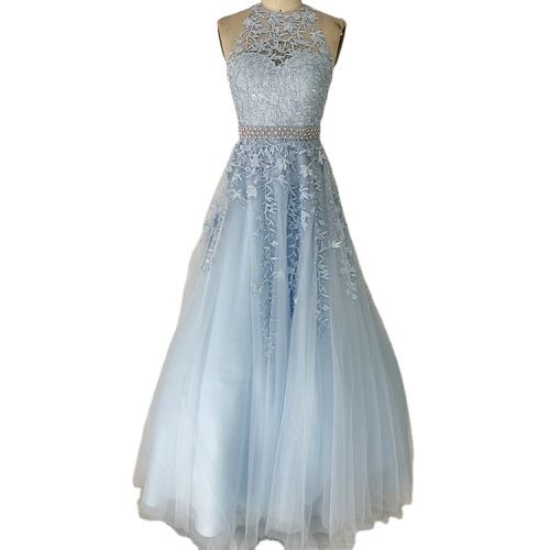 Floor Length Sleeveless Princess Gala Women Evening Gown Prom Dress