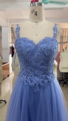 Sweetheart A Line Puffy Solid Colors Long Prom Dress