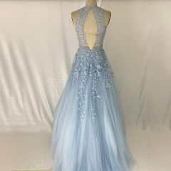 Floor Length Sleeveless Princess Gala Women Evening Gown Prom Dress