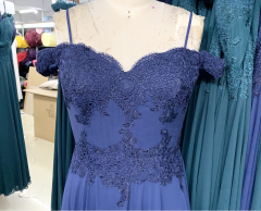 Floor Length Solid Color A Line Bridesmaid Dress