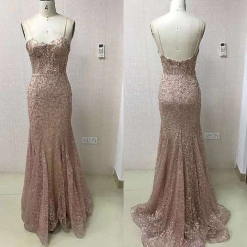 Mermaid Sleeveless Deep V Neck Elegant Prom Dress 2022 evening gowns sexy formal dress
