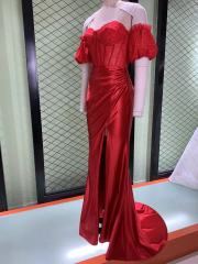 Floor Length Spaghetti Strap Long Evening Prom Dresses