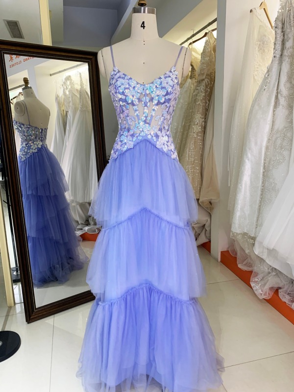 New luxury flower women elegant ruffle prom dresses 2023 evening gowns sexy